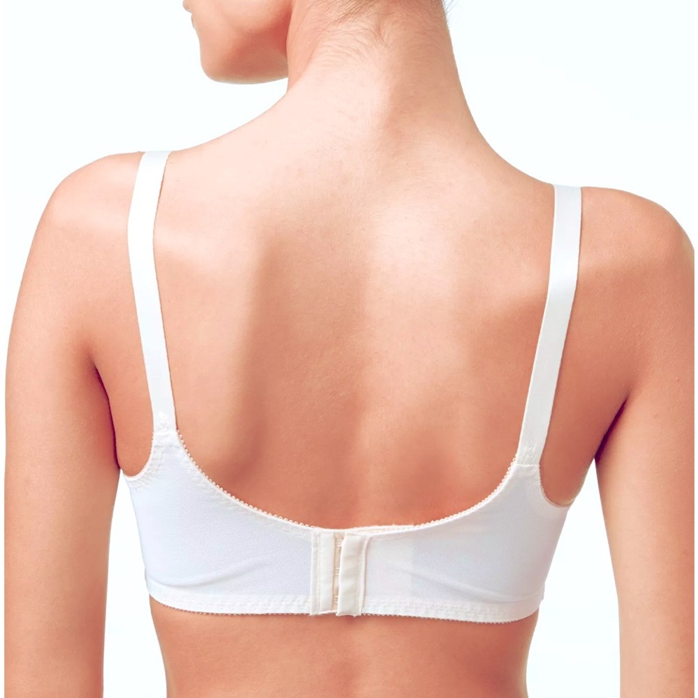 Bali®‎ Flower White Full-Figure Underwire Bra 0180 Sz 38C - Picture 2 of 16
